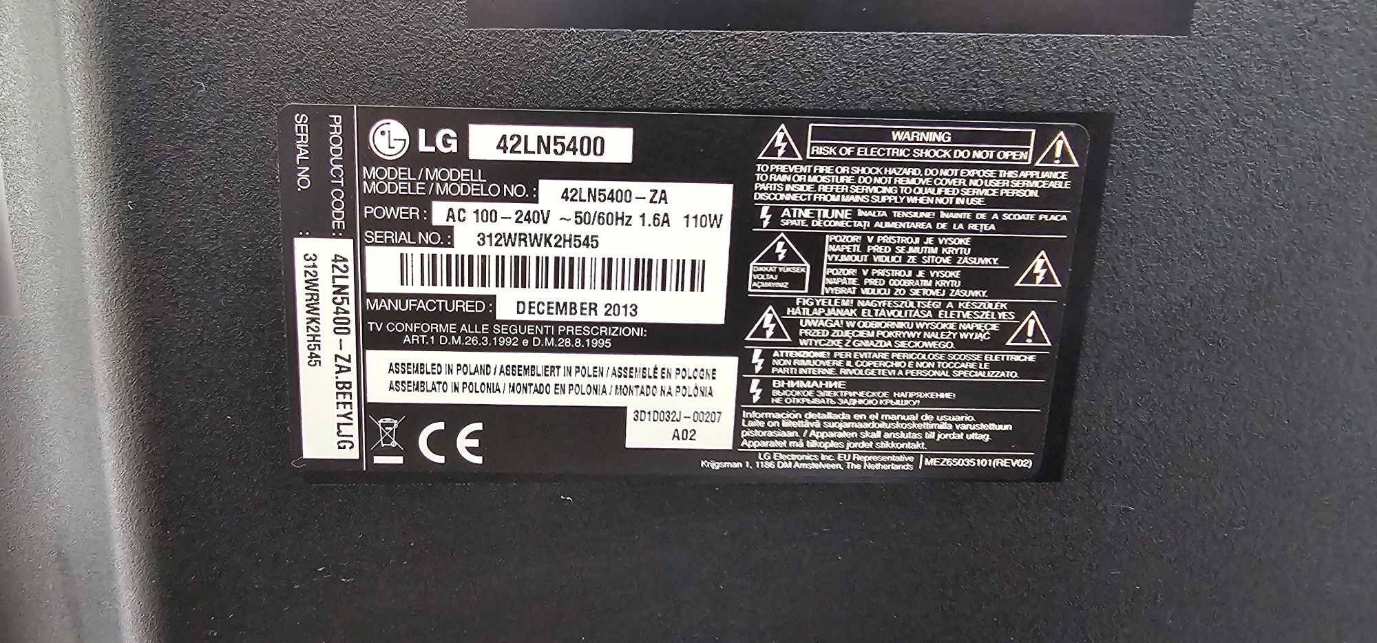 Tv LG42LN5400 42 cale 100% sprawny