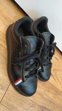 Buty skórzane 35  36 le coq sportif sneakersy czarne