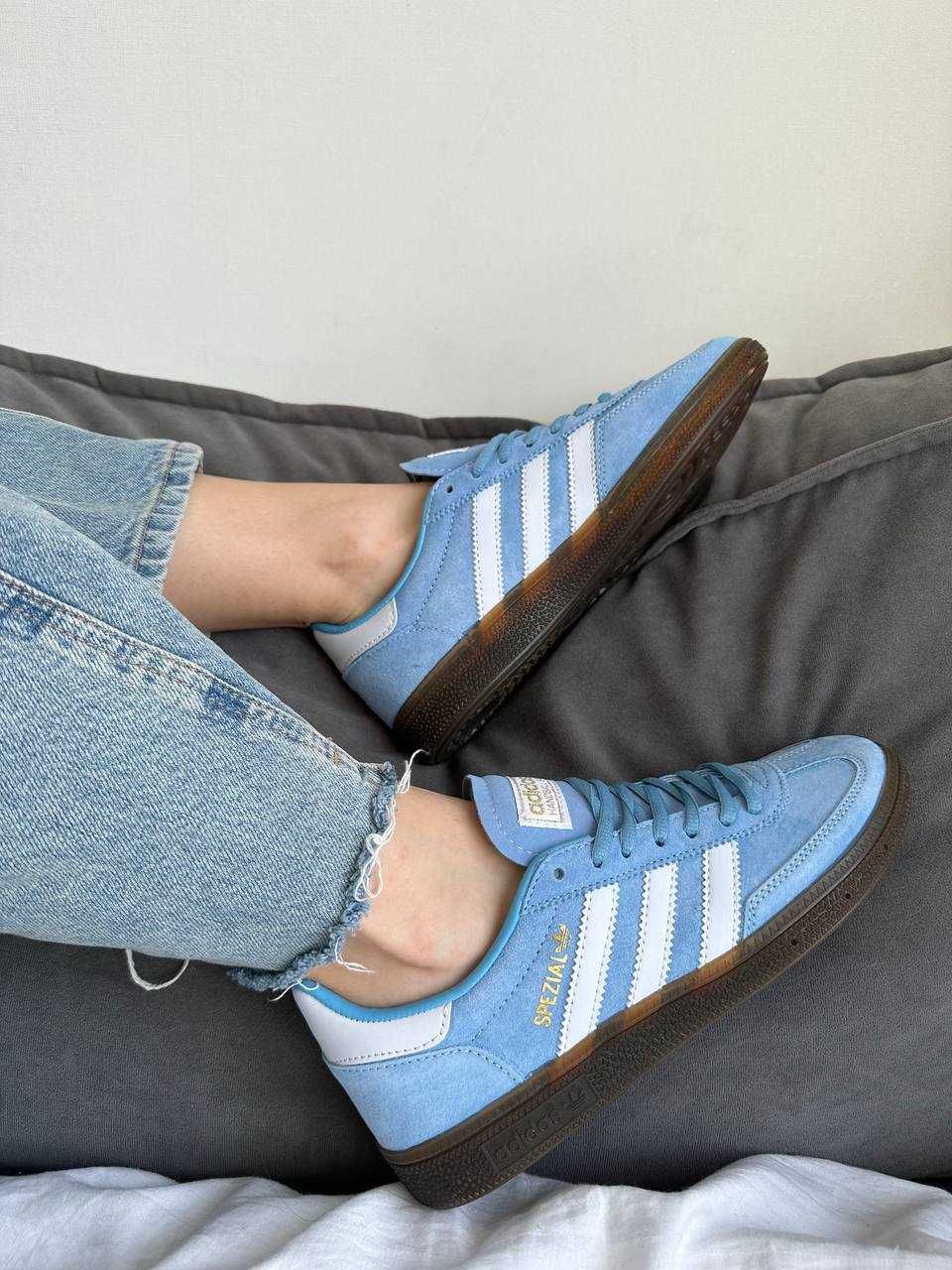 Нові кросівки Adidas spezial blue (блакитні)