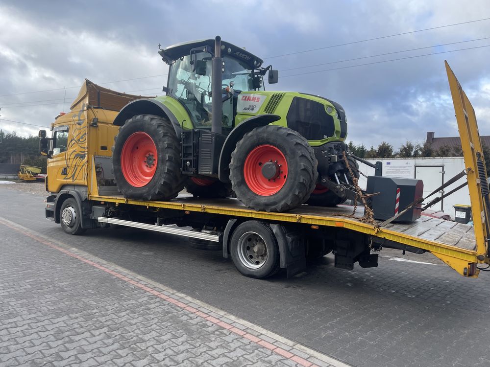 Transport maszyn rolniczych,budowlanych(przerzut,laweta,jcb,CAT,case)