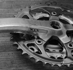 Mechanizm korbowy shimano STX 42/32/22 175 mm retro