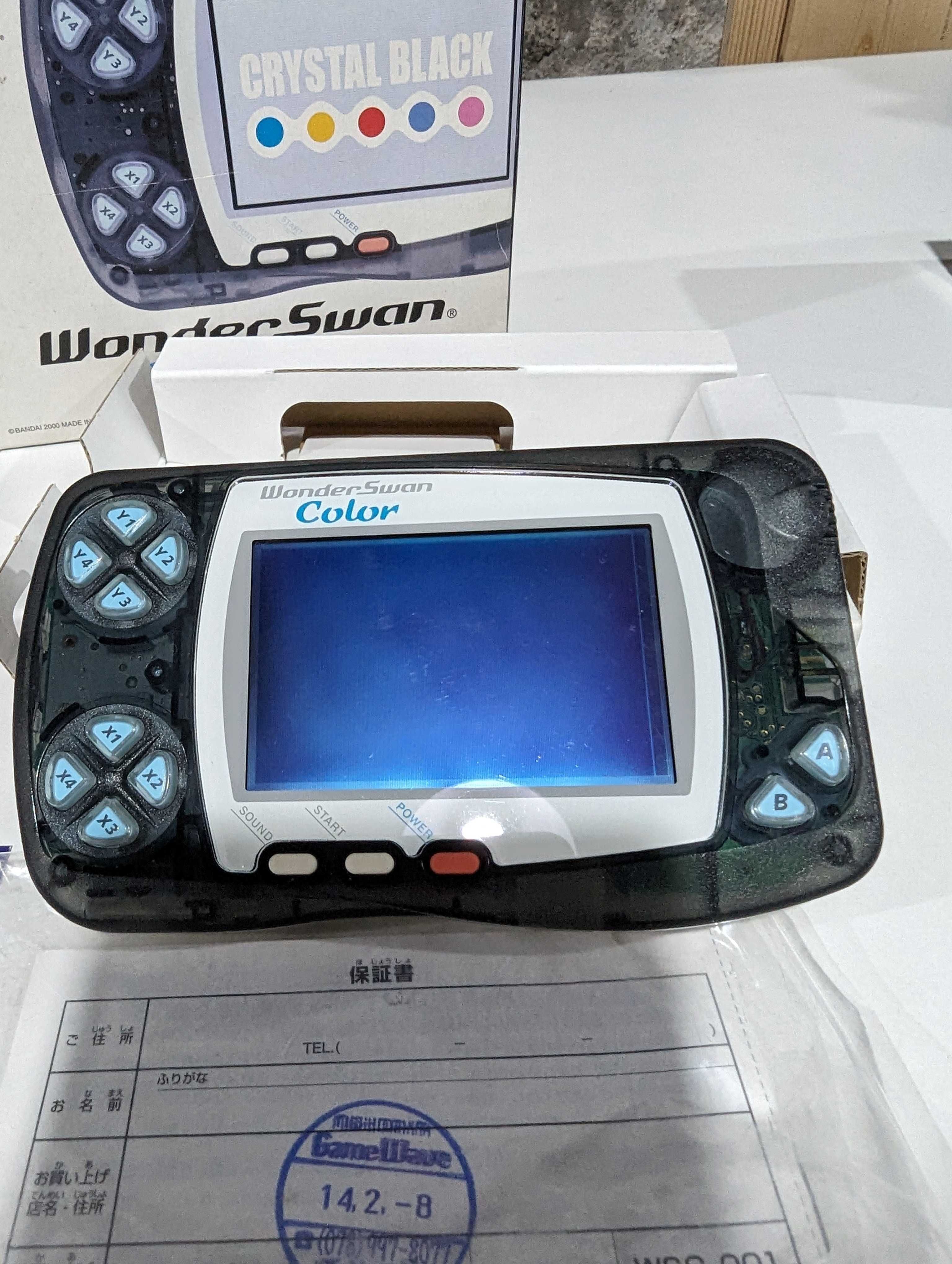 Consola BANDAI WonderSwan Color completa na caixa