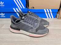 Кроссовки Adidas Zx 500 Rm серые сеточка легкие 43