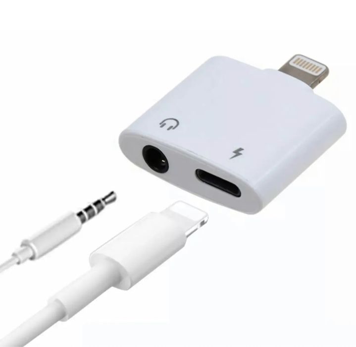 Адаптер для прослуховування музики Lightning і 3,5 мм Audio AUX Jack