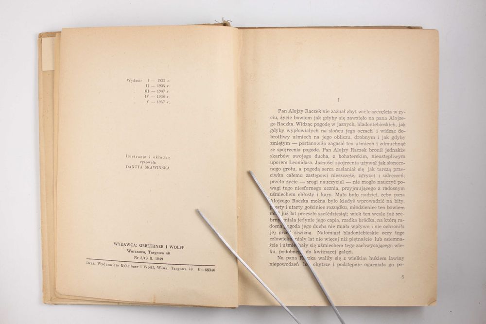 Skrzydlaty chłopiec [1949] > Kornel Makuszyński [autograf + dedykacja]