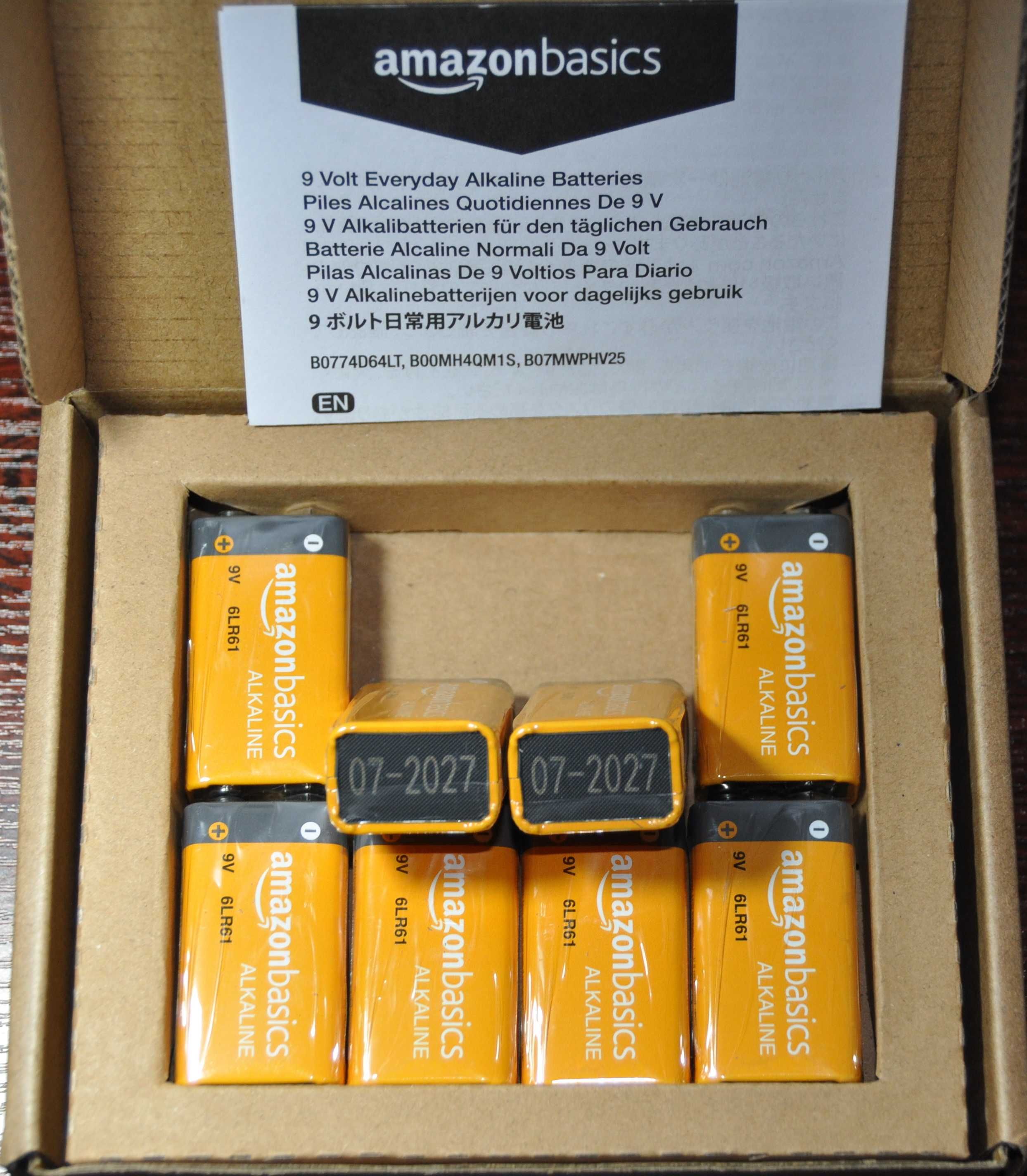 Батарейкa Amazon Basics Alkaline 9V "Крона"