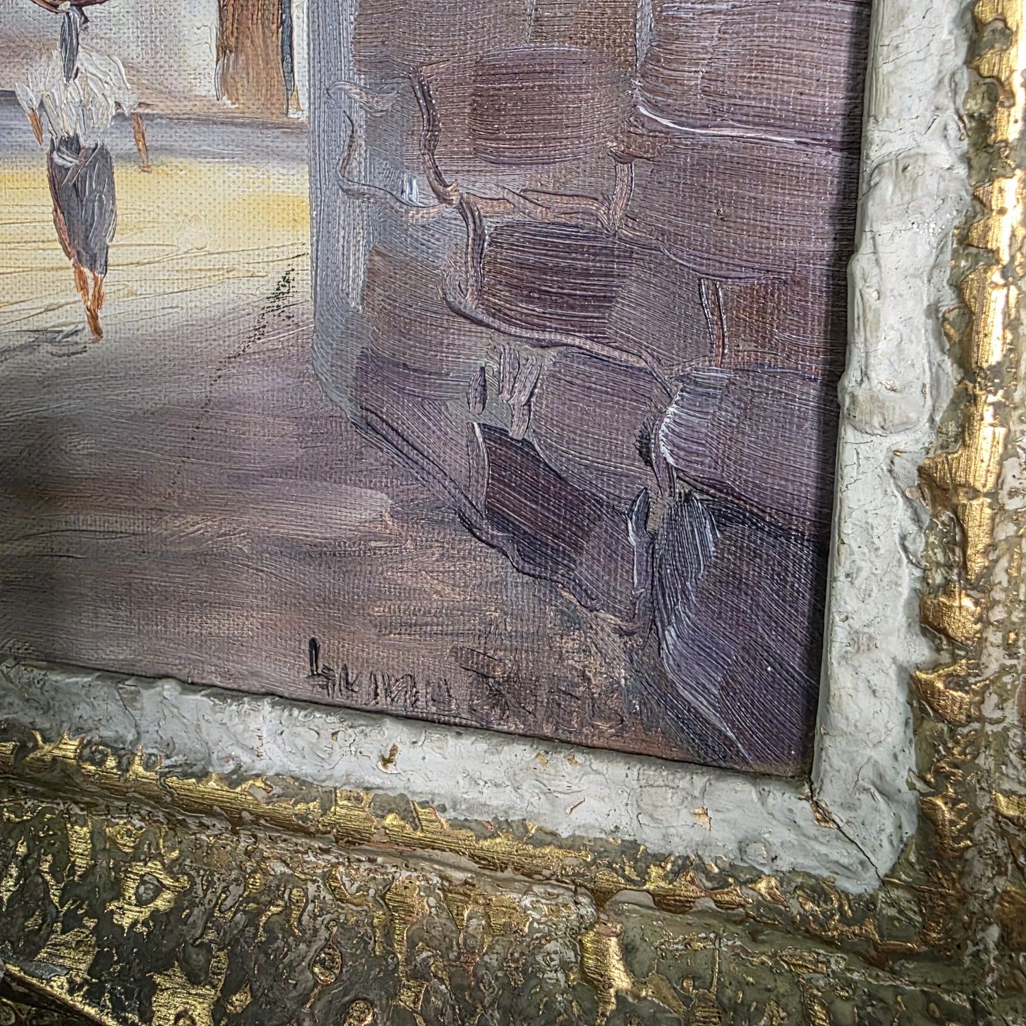 Pintura a óleo séc XIX de F. Maia (?)