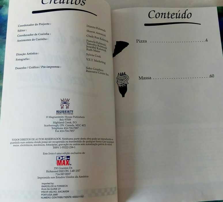 O Livro de Cozinha Original de Pizza e Massa