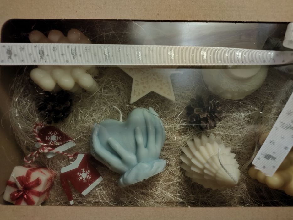 Zestaw świec ozdobnych + gratis