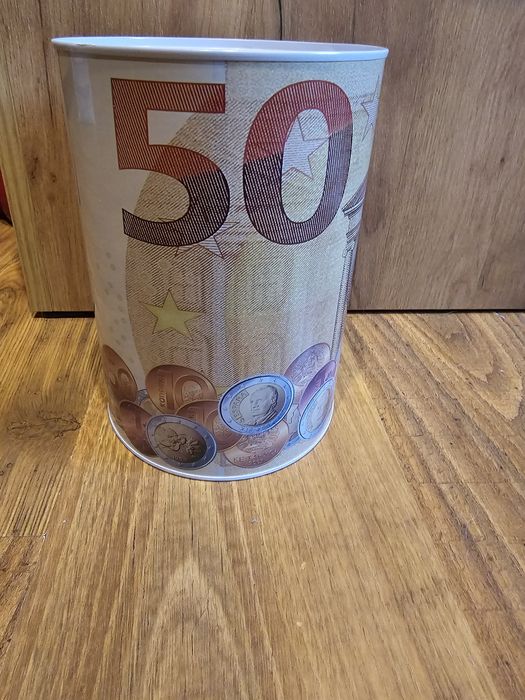 Skarbonka duża metalowa za 10 zł