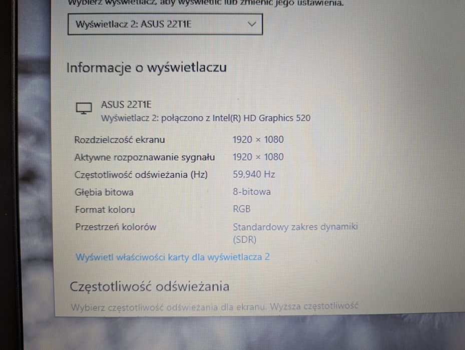Asus telewizor/monitor 22T1E