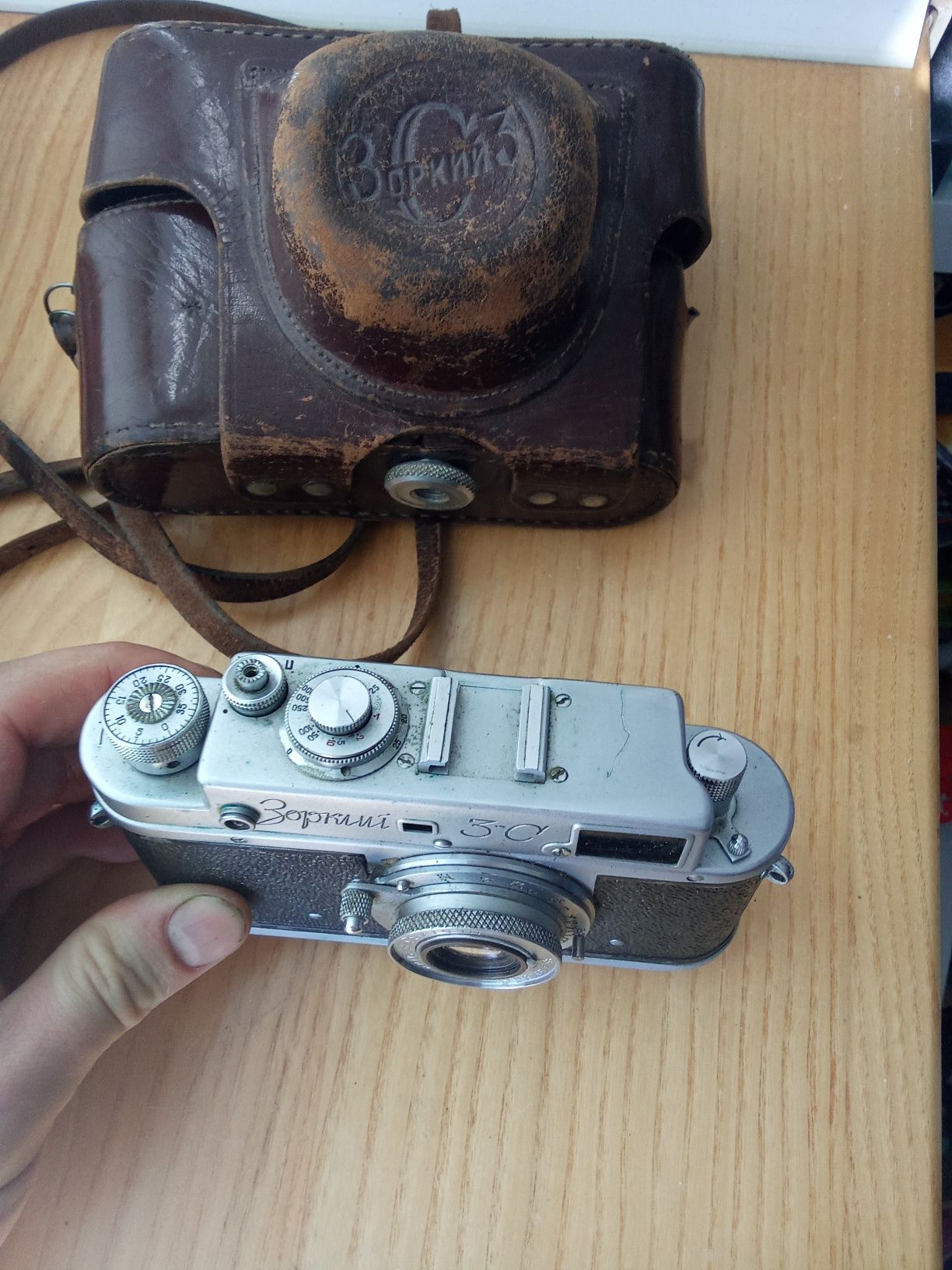 aparat fotograficzny zorkiy 3c  obiektywem Fed   F3.5 50mm ZSRR
