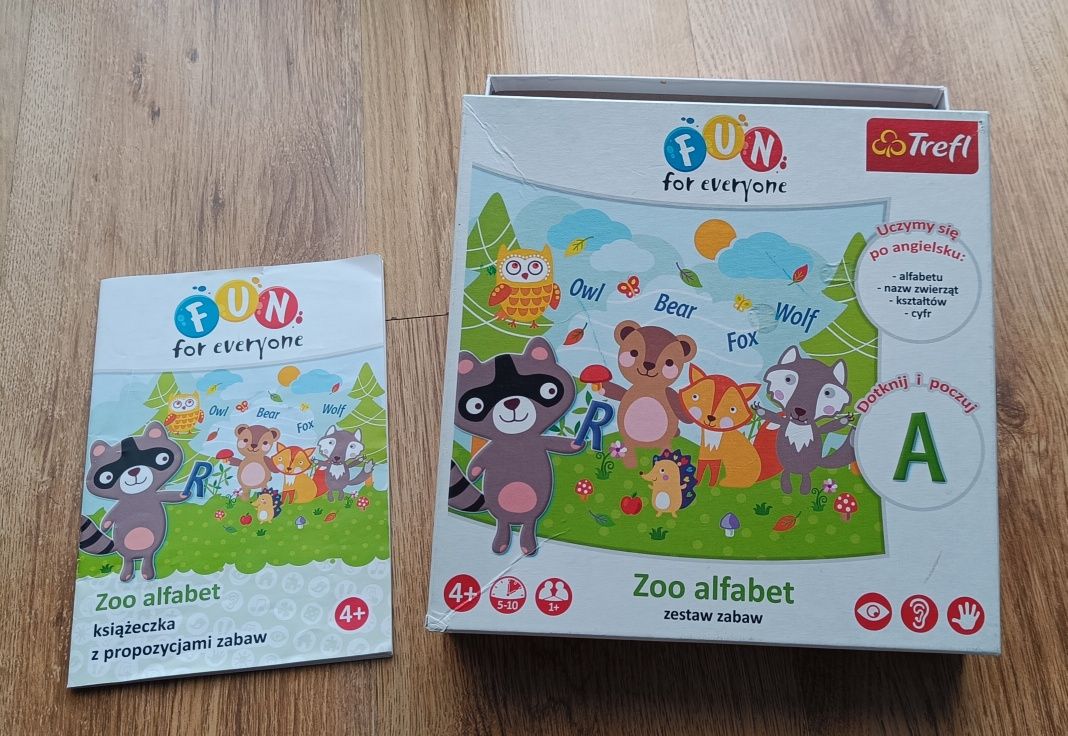 Puzzle zoo alfabet zestaw zabaw do nauki angielskiego