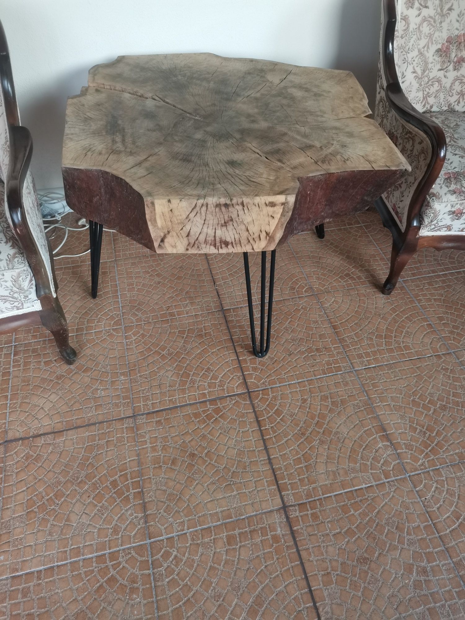 Stół dębowy plaster dębu