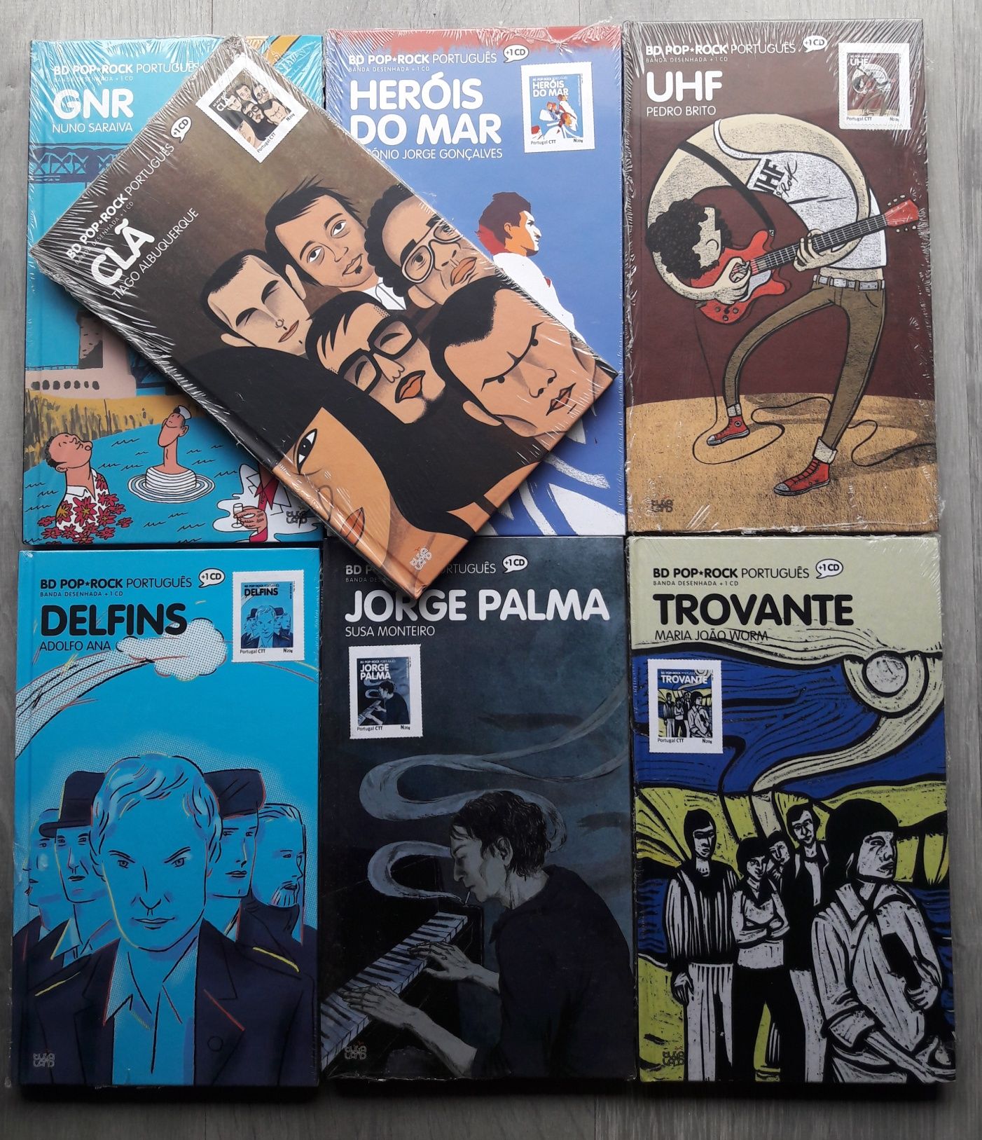 BD Pop Rock Portugues CD + Livro + Selos CTT NOVOS