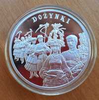 Srebrna moneta kolekcjonerska 20 złotych z 2004 roku Dożynki