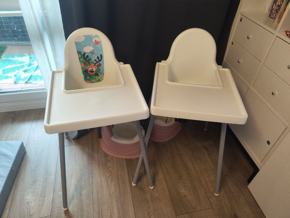 Krzesełko do karmienia z pasami Ikea dla dzieci