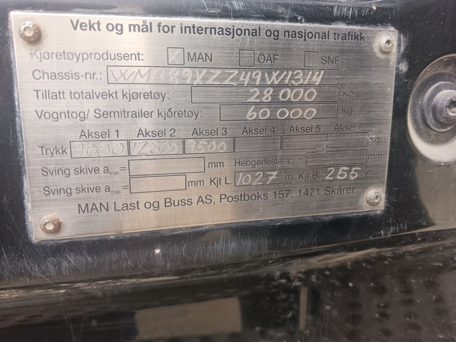 Man tgx 28 480 z HDS HMF typ 4220K4