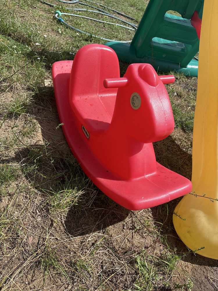 Zjeżdżalnia little tikes ślizg duża +konik little tikes bujak