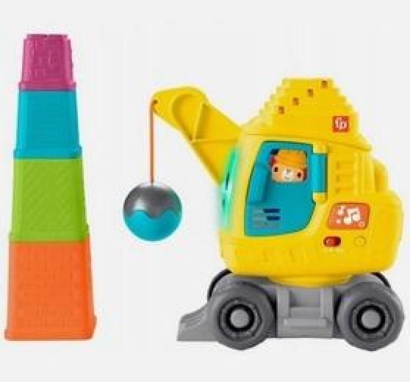 Fisher Price Wesoły dźwig "Układaj i licz" HWY64 pudełko,288x285 mm