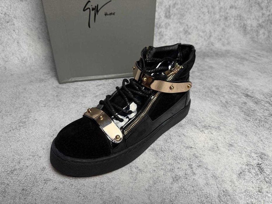 Кеди Guizeppe Zanotti чорні кросівки джузеппе кеды кроссовки