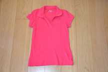 Calvin klein t-shirt r. XS różowa z kołnierzykiem