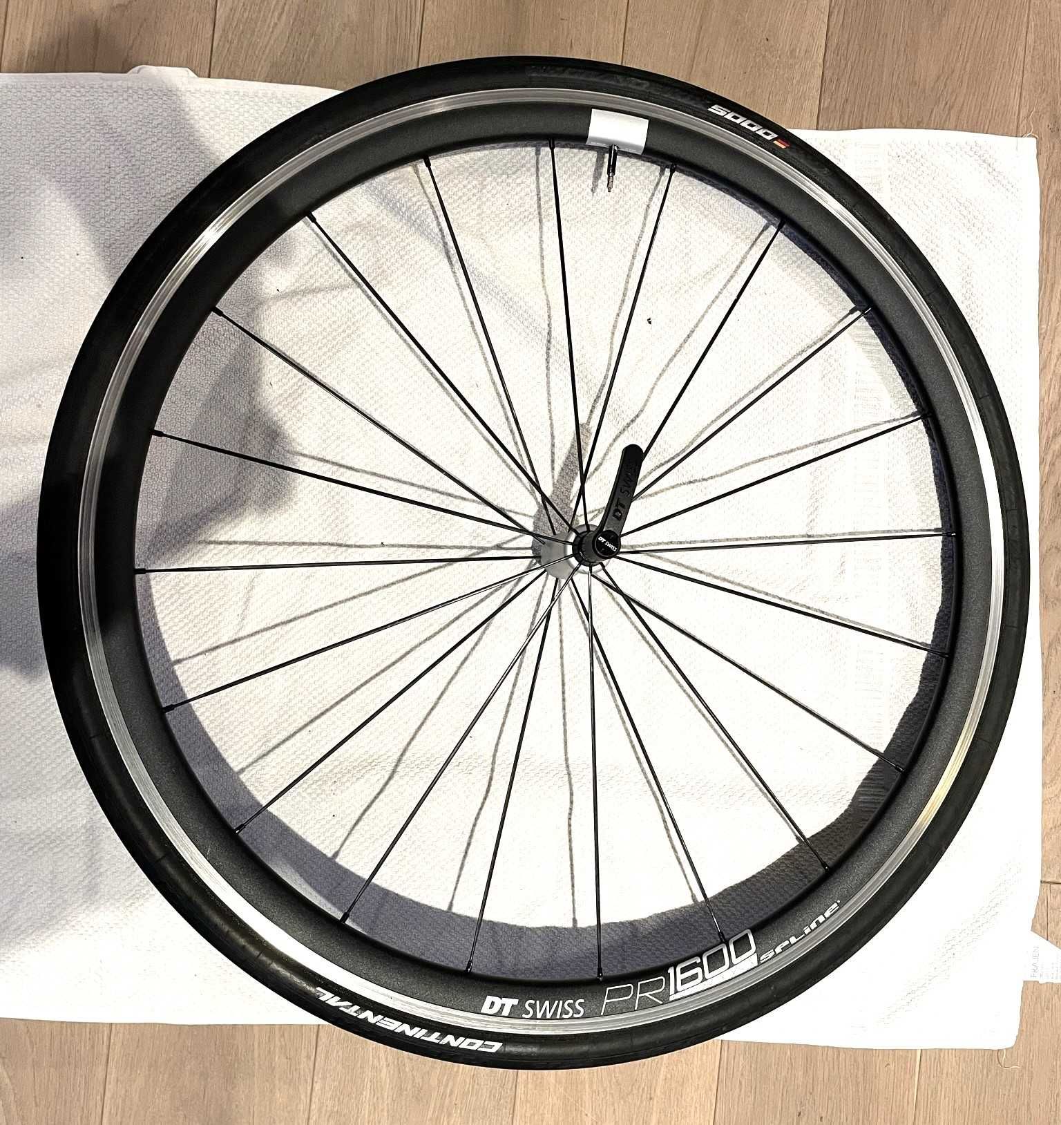 Koła 28" DT Swiss PR 1600 SPLINE 32 RB komplet + Conti GP5000 + kaseta
