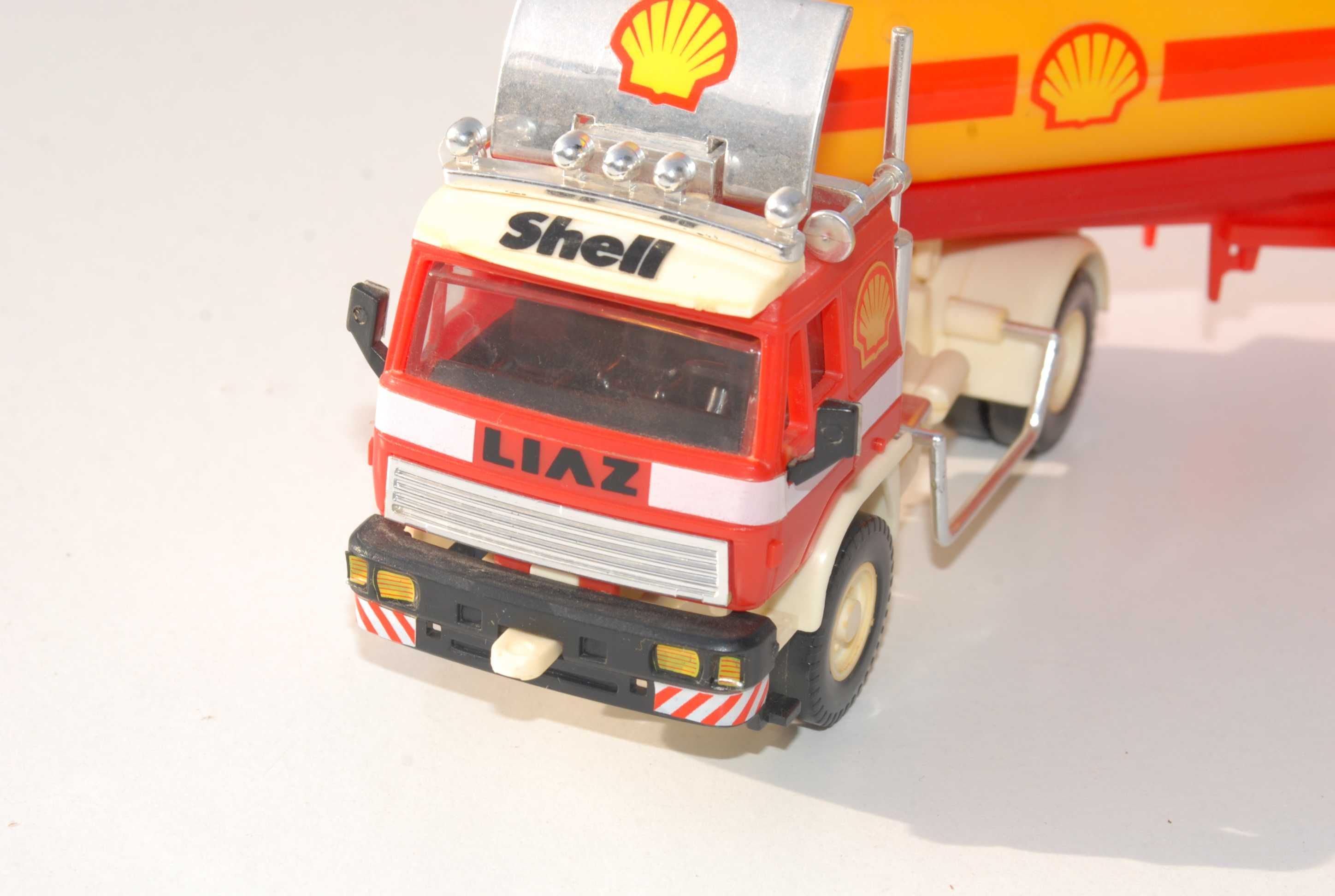 Stara Zabawka ciężarówka TIR cysterna Liaz Shell Monti System KZ Semil