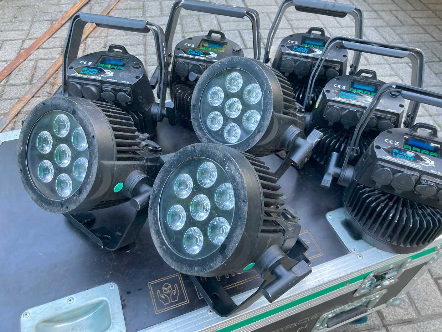ADJ 7P HEX IP 8szt. reflektor LED PAR IP65