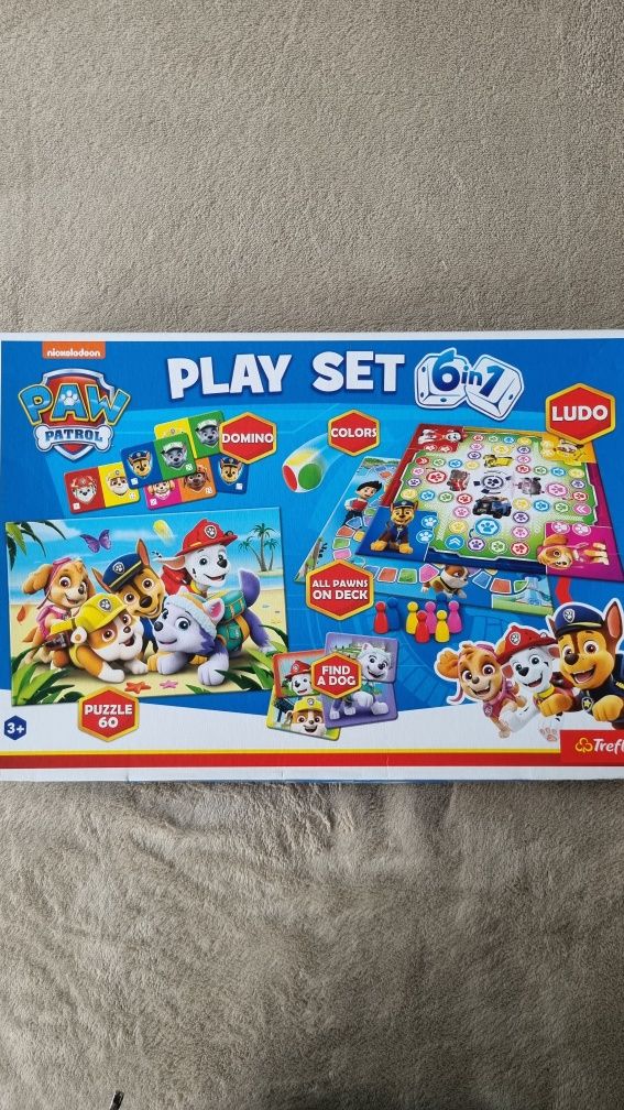 Zestaw gier: Psi Patrol play set 6 in 1/ Memo Domino 2 in 1