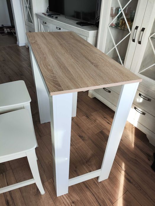 Mohito II stolik barowy blat dąb artisan 115x50x103 cm