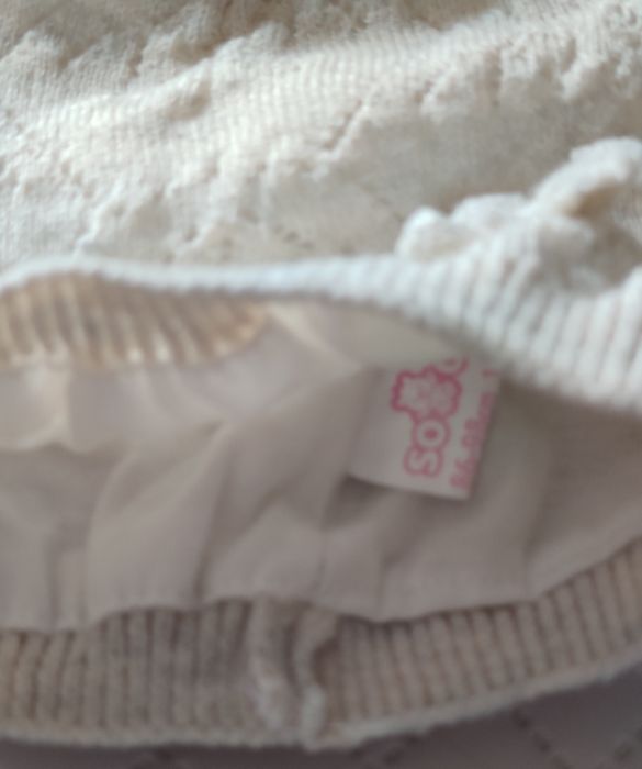 Czapka z bawełnianą podszewką 80-86