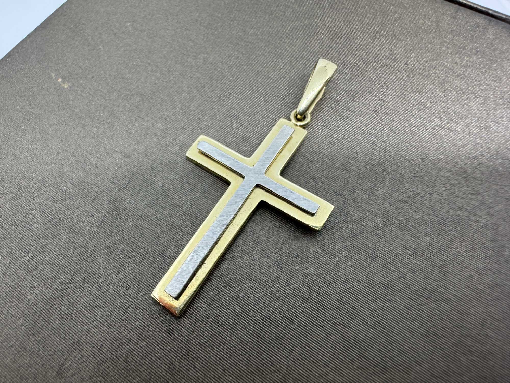 Elegancki złoty krzyżyk 585