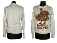 CHICKEN sweter damski CEKINY casual ALT alpaca S