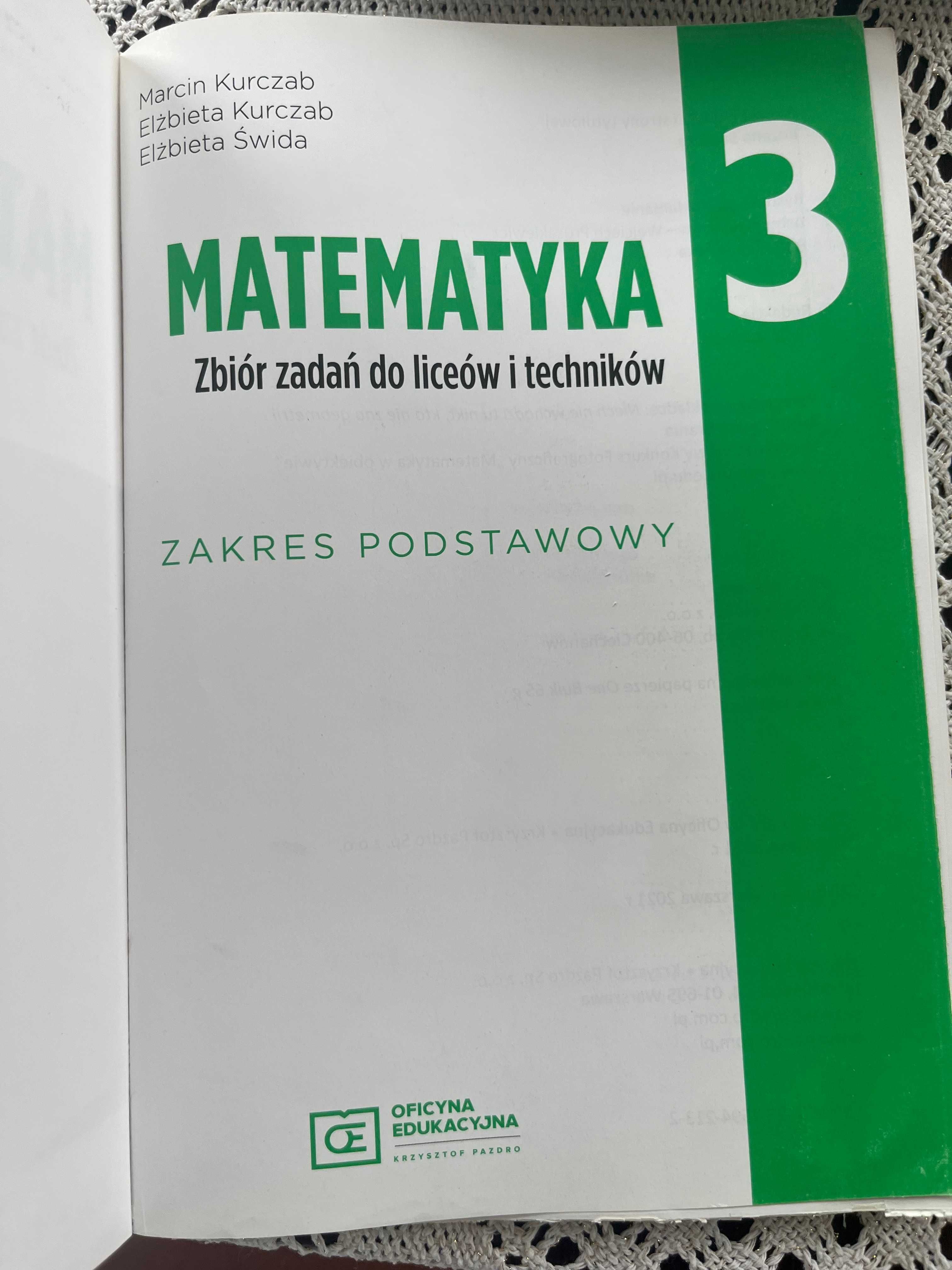 matematyka 3 zbiór zadań zakres podstawowy