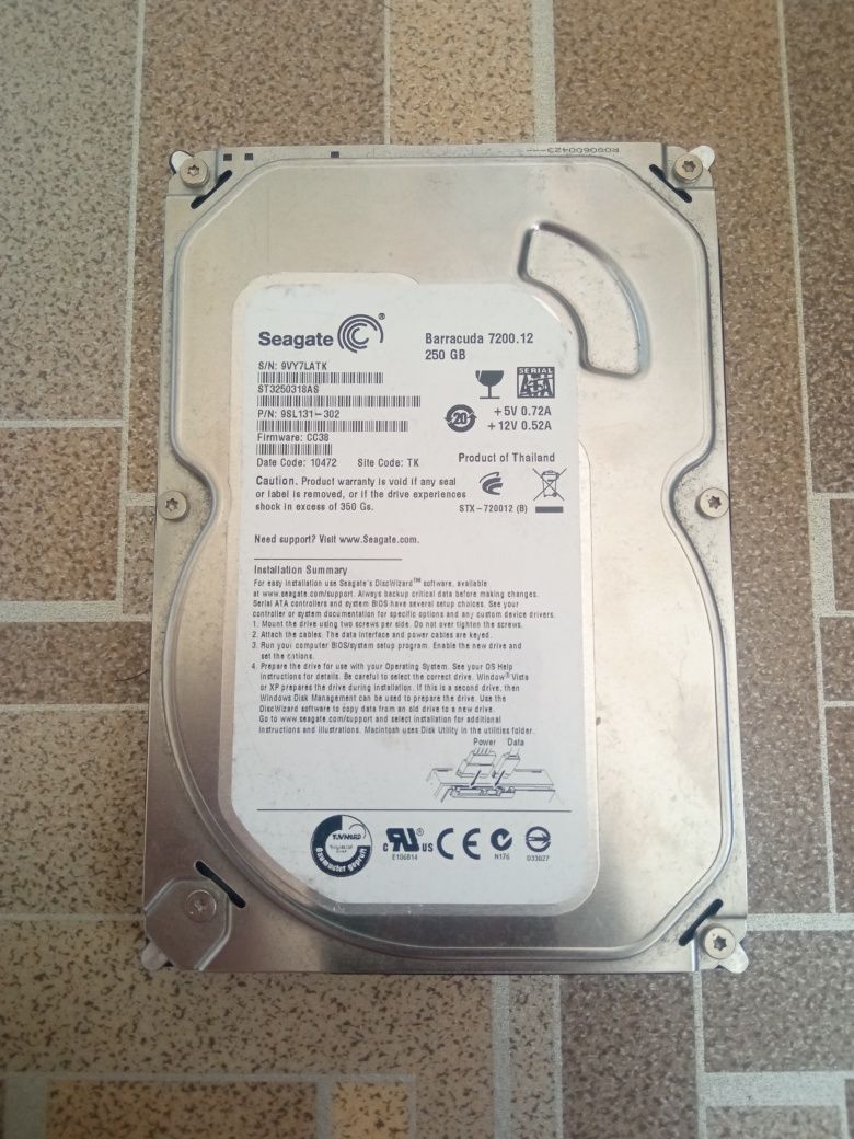 Жорсткий диск Seagate Barracuda 250Gb
