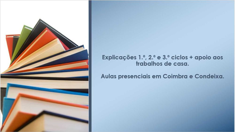 Explicações 1.º, 2.º e 3.º ciclos