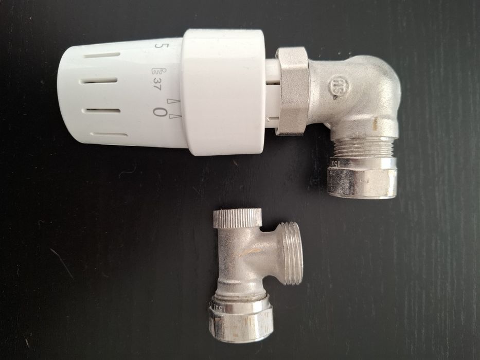 Głowica Zawór Simplex termostatyczny kątowy nowy grzejnika
