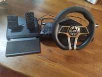 Volante + pedais  para PS4/PS3/pc