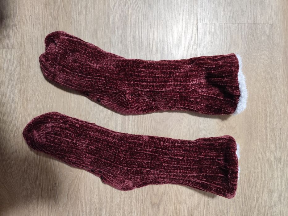 Skarpety kapcie 41 antypoślizgowe grube polar ciepłe