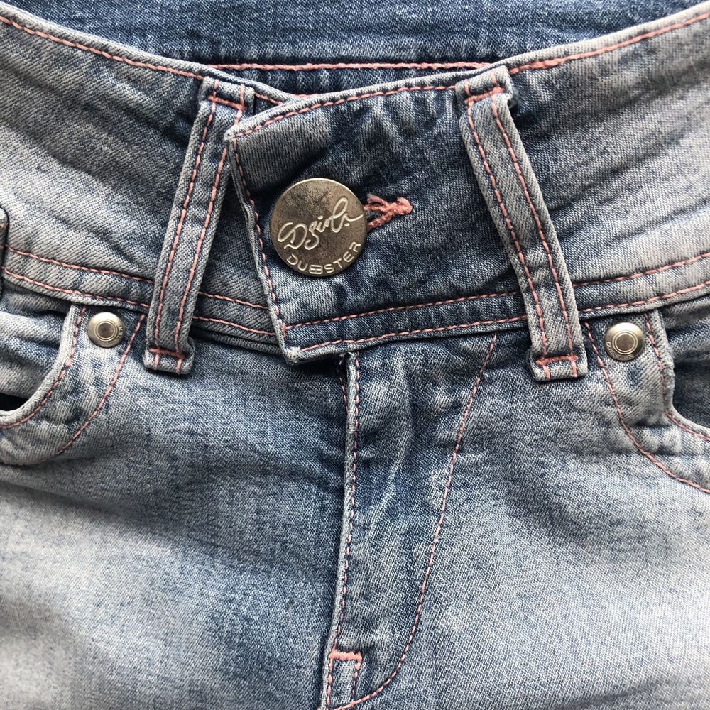Rybaczki dziewczęce jeans marki H&M Dubster, rozm. 146 (10-11 lat)