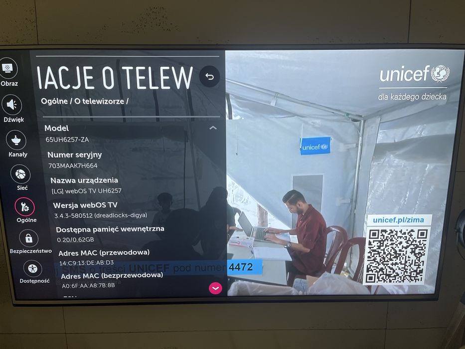 Tv LG 65UH6257-ZA 65 cali