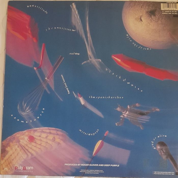 DEEP PURPLE The House of BLUE LIGHT LP 1987 ORIGINAL GREAT