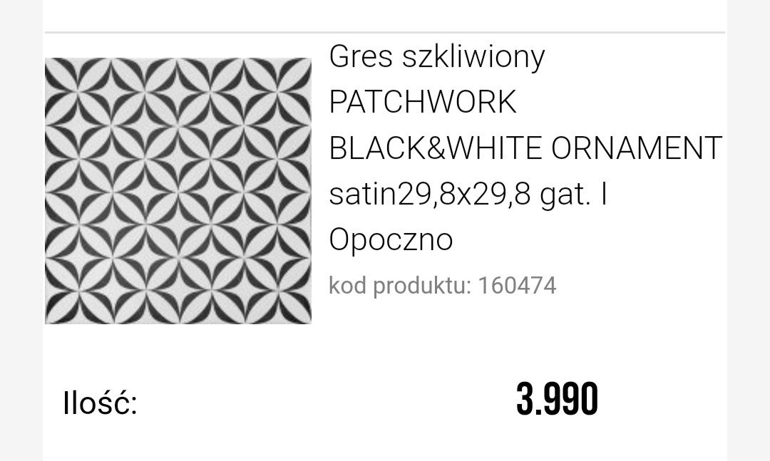 Gres, płytki patchwork Opoczno