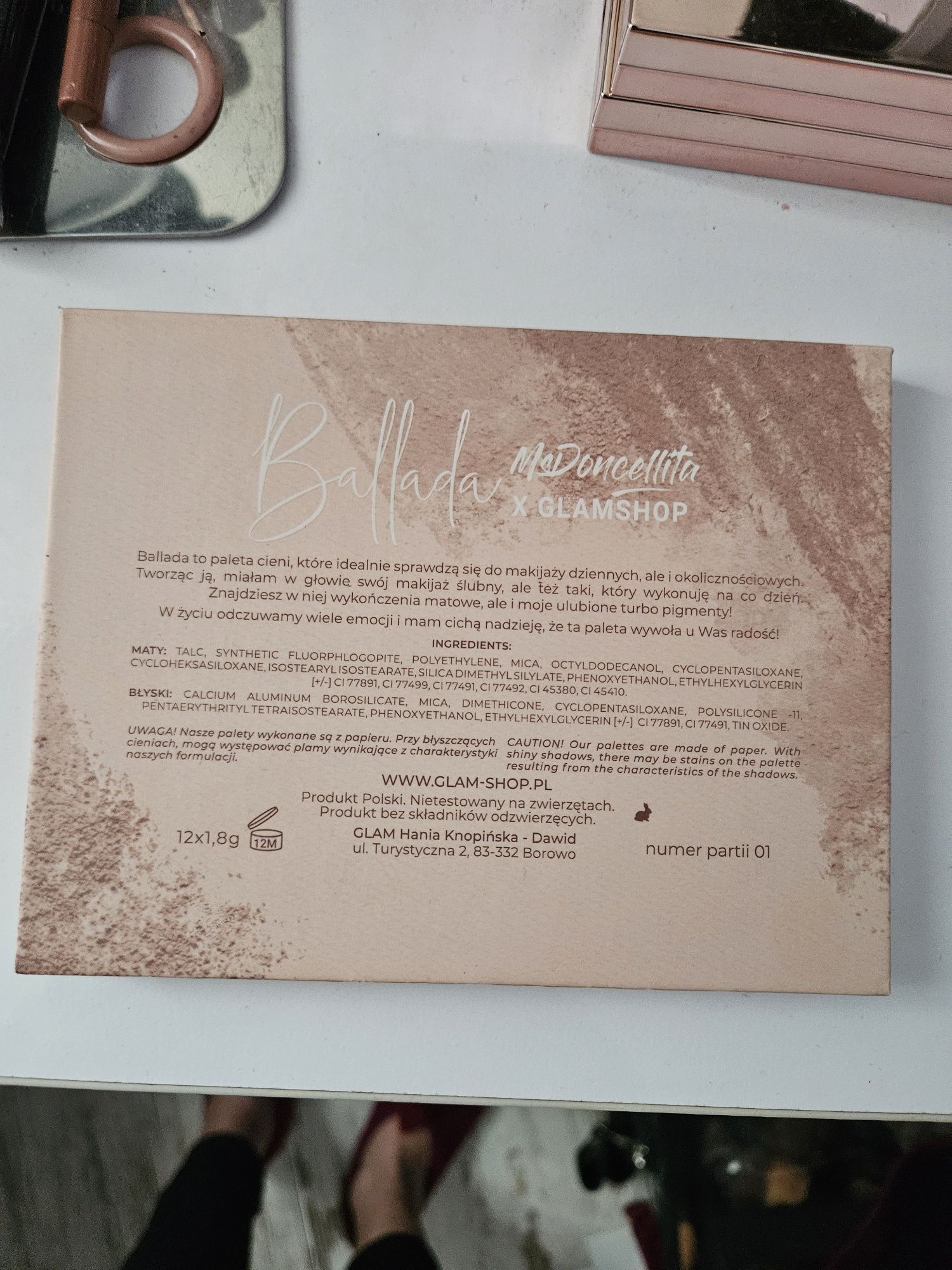 GlamSHOP paleta cieni do oczu Ballada/Edycja limitowana!!!