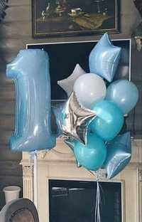 Balony zestaw roczek urodziny 10sztuk wysokość 93cm nowe zapakowane