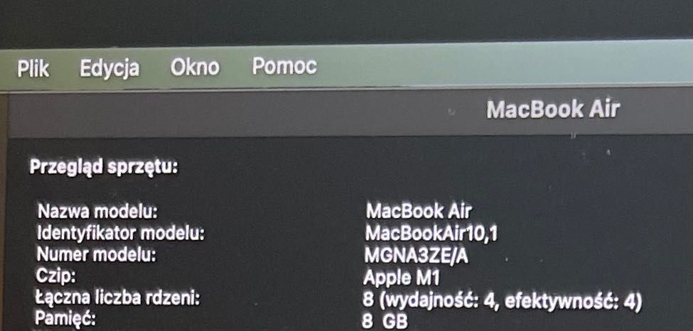 MacBook AIR 8/512 M1