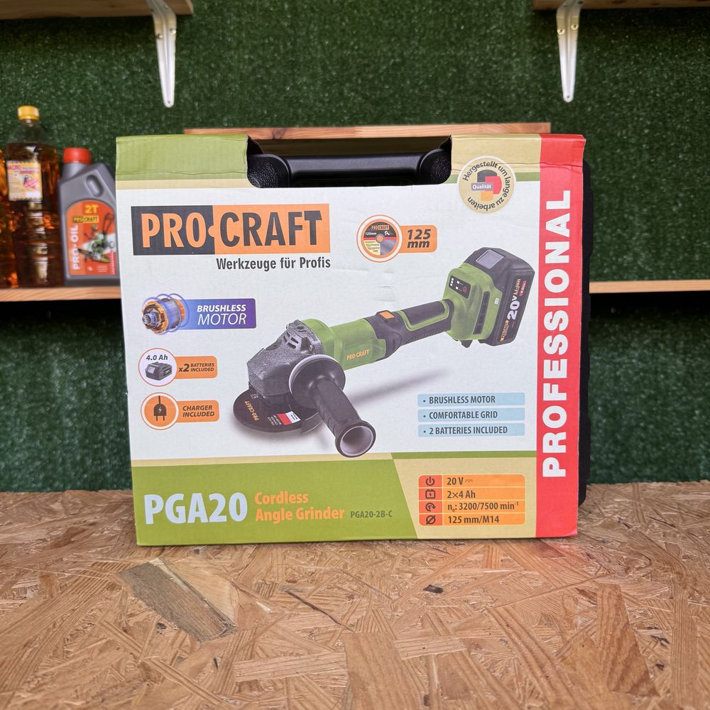 Акумуляторна болгарка Procraft PGA20 тушка