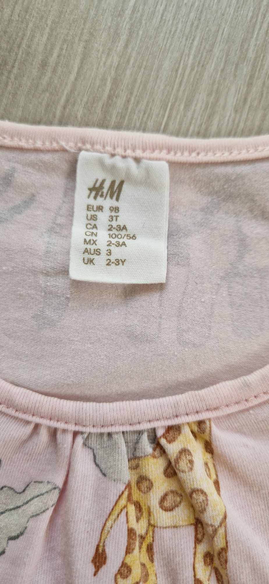 H&M kolorowy kombinezon letni pajac rampers body zwierzęta