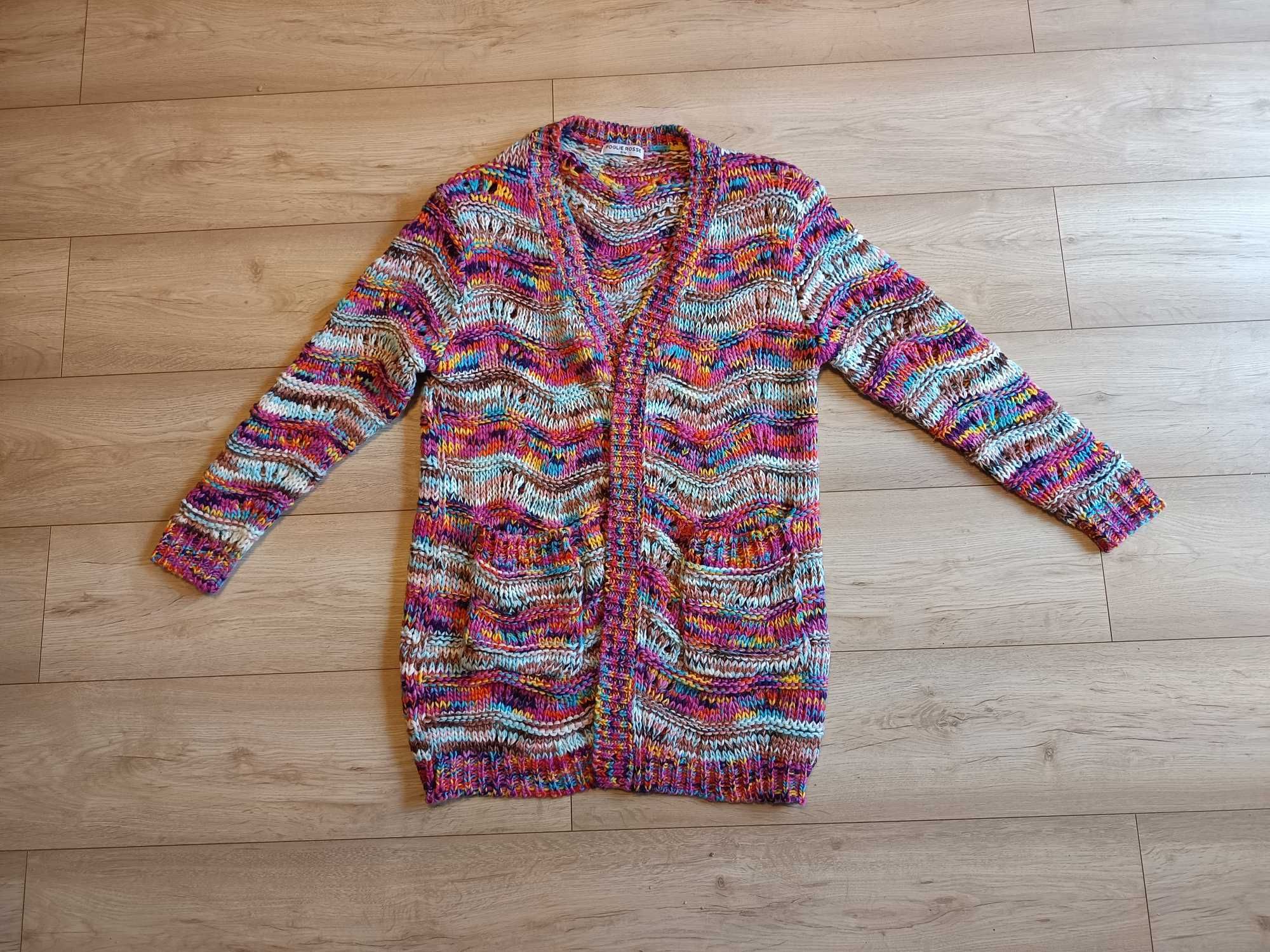 Sweter robiony na szydełku r S/M